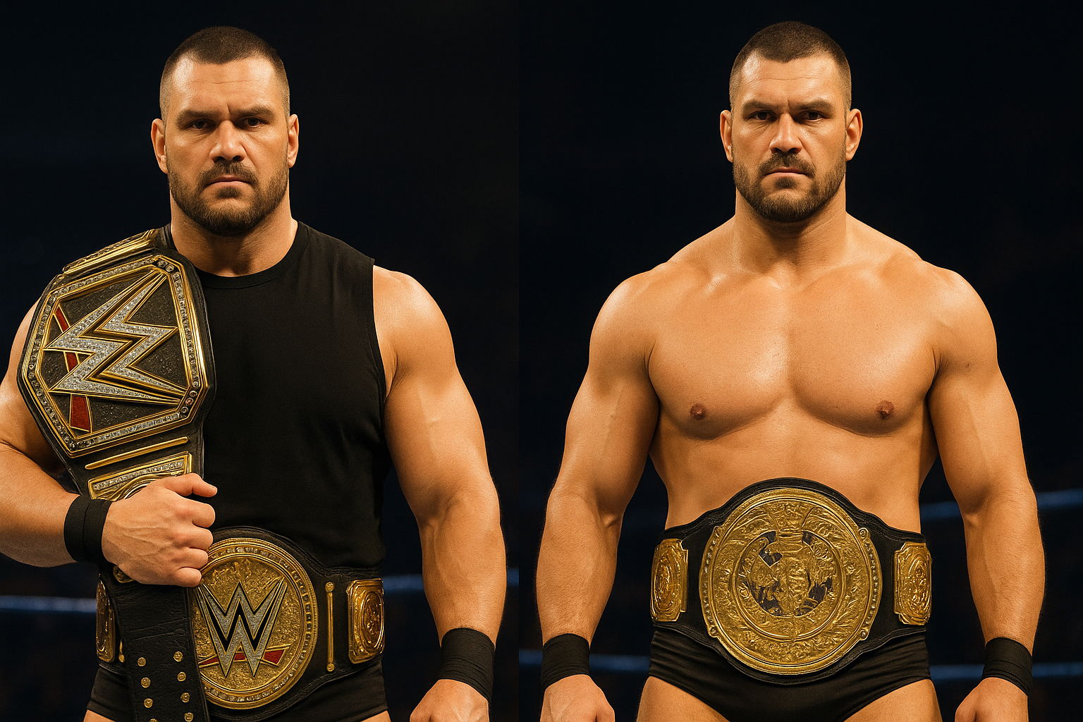 Wearing Championship Belt