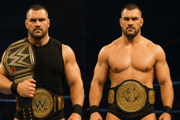 Wearing Championship Belt
